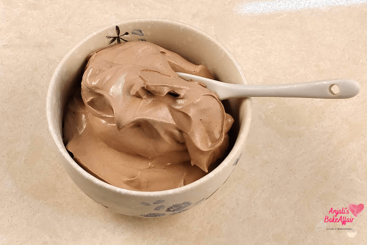 anjalisbakeaffair 2 Ingredient Chocolate Cream Frosting