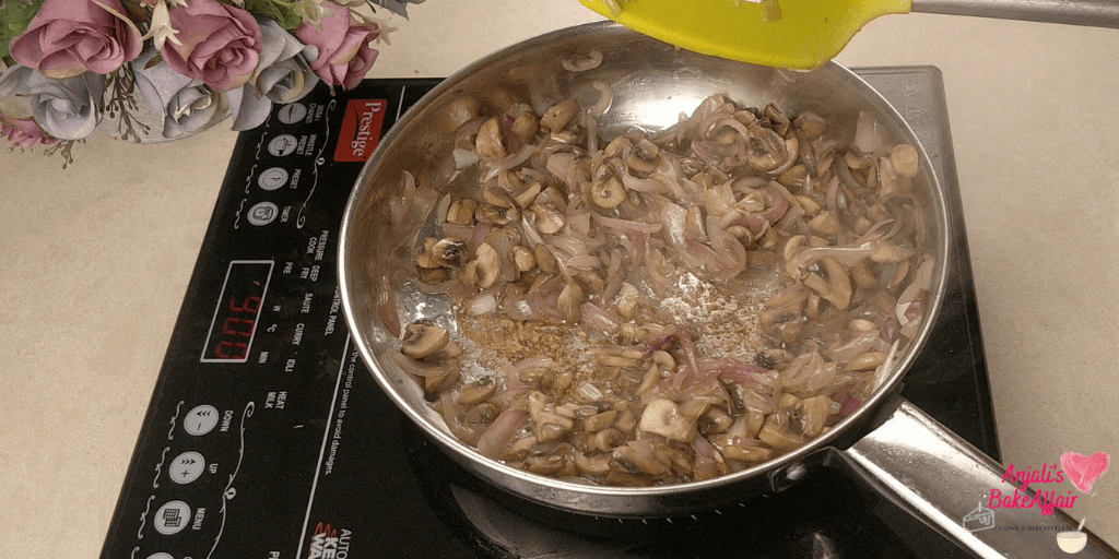 onions and mushrooms 
veg hot dogs