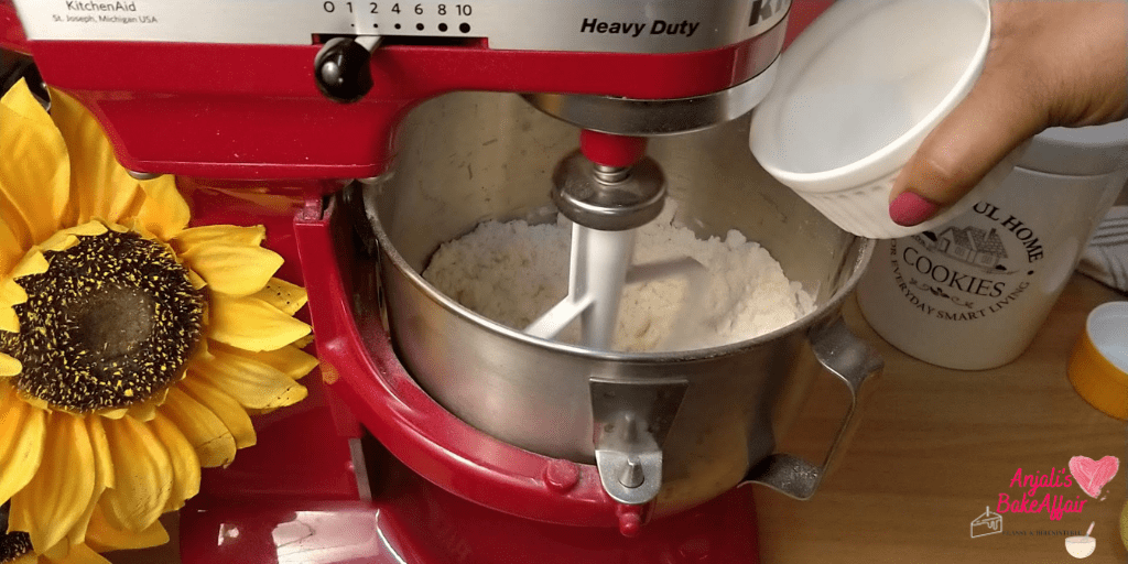 pie dough recipe
pie crust recipe
flour in stand mixer
